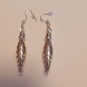 Leaf-Pattern Silver Drop Earrings - Women Jewelry...3 Prs for 20.00